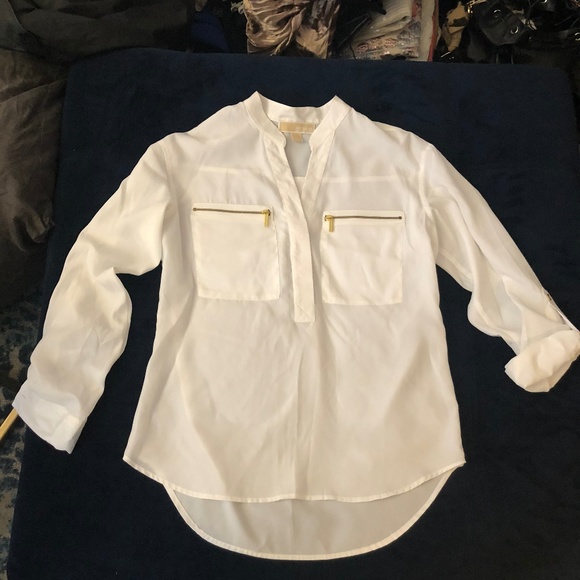 Michael Kors White Blouse - Picture 1 of 2